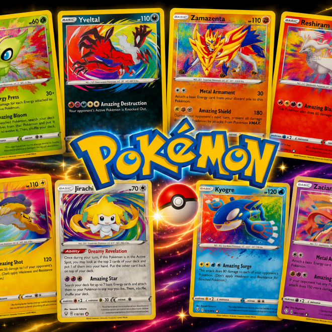La colección completa de las Amazing Rare de Pokémon TCG